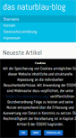 Mobile Screenshot of blog.naturblau.de