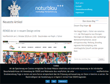 Tablet Screenshot of blog.naturblau.de